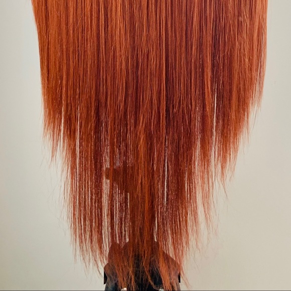 Very Pretty Gorgeous Deep Copper 36” Premium Fiber Lace Front Wig 🧡 - Picture 12 of 12